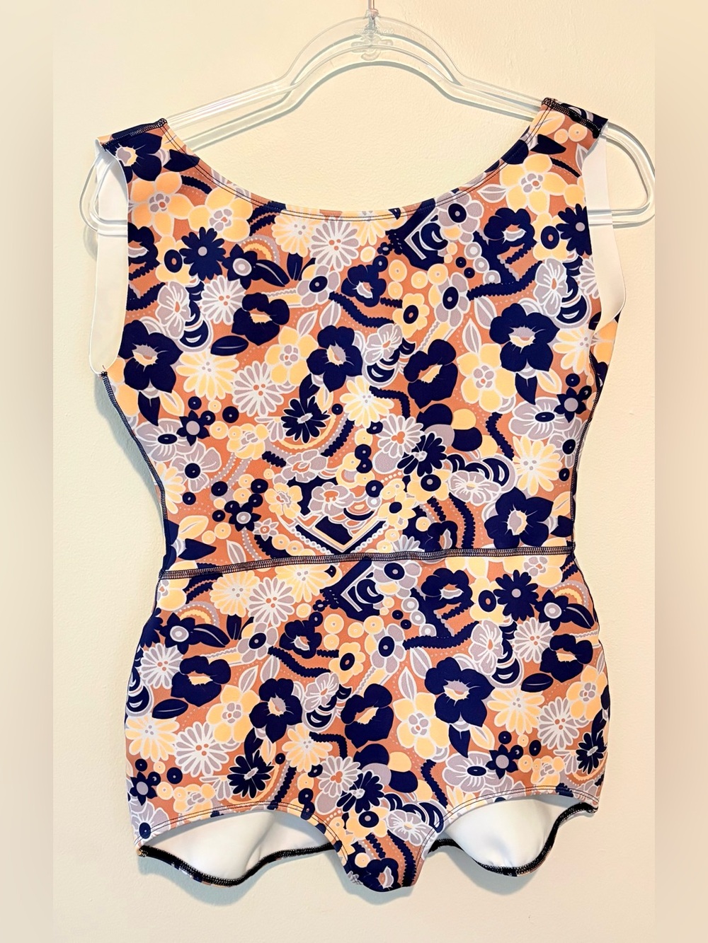New Seea Lido neoprene one piece swimsuit in floral Olbia print